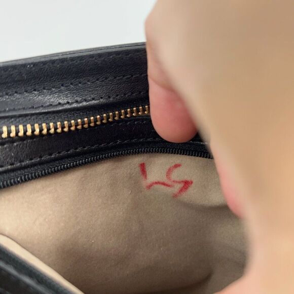 BRAHMIN Small Black Smooth Leather Shoulder Bag Purse - Picture 11 of 15